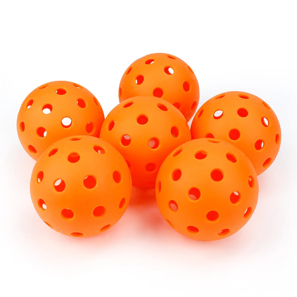 Hot Selling TPE 25g Pickleball Balls 40 Holes Outdoor Sport Orange 74mm for Practice Competition