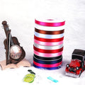 Factory 100% Polyester Satin  Ribbon Single Face Style Black Colors Double Faced Smooth Design Gift Ribbon