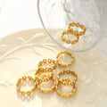 Wholesale Simple Elegant 18k Pvd Gold Silver Plated Stainless Steel Fashion Jewelry Rings for Men Women