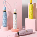 Wholesale Promotional Mini Foldable Umbrellas Windproof 3 Fold Uv Sun Custom Logo Prints Rain Folding Clear Umbrella