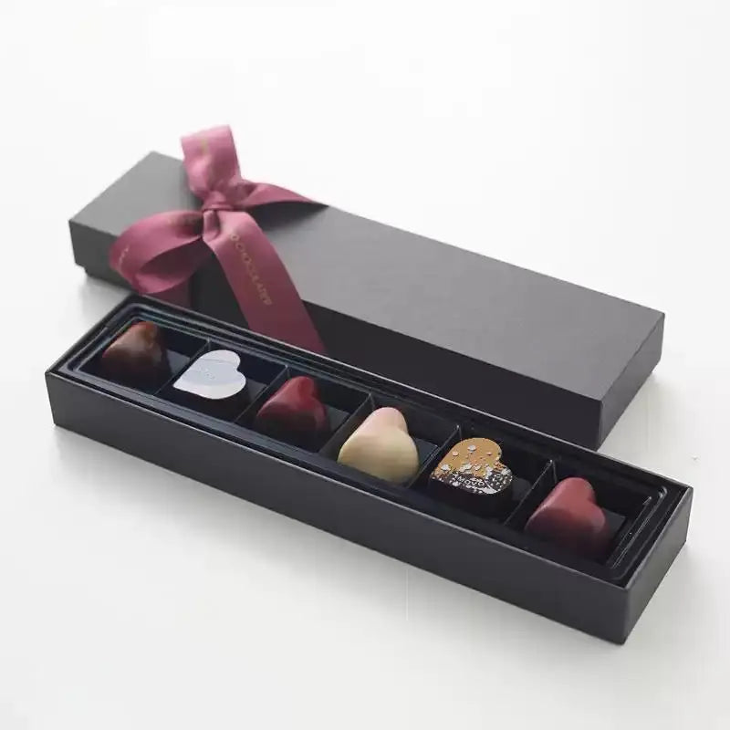 Custom Printed Biodegradable Rigid Recycled Paperboard Modern Luxury Empty Candy Gift Packaging Box Insert Chocolate Food