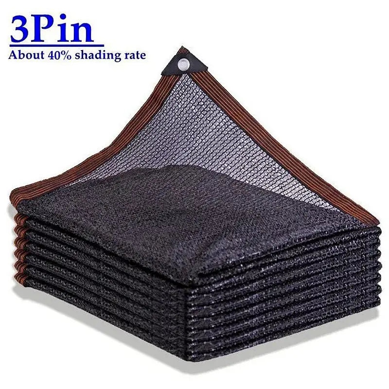 3 Pin 2mx4m Black HDPE Anti-UV Sun Shade Net Gazebo Shelter Outdoor Pergola Canopy Sun Cover Agriculture Greenhouse Sunshade Net