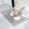 Quick Absorbent Water Diatomite Stone Bath Mat Instant Dry Custom Stone Bath Mat for Bathroom Non Slip