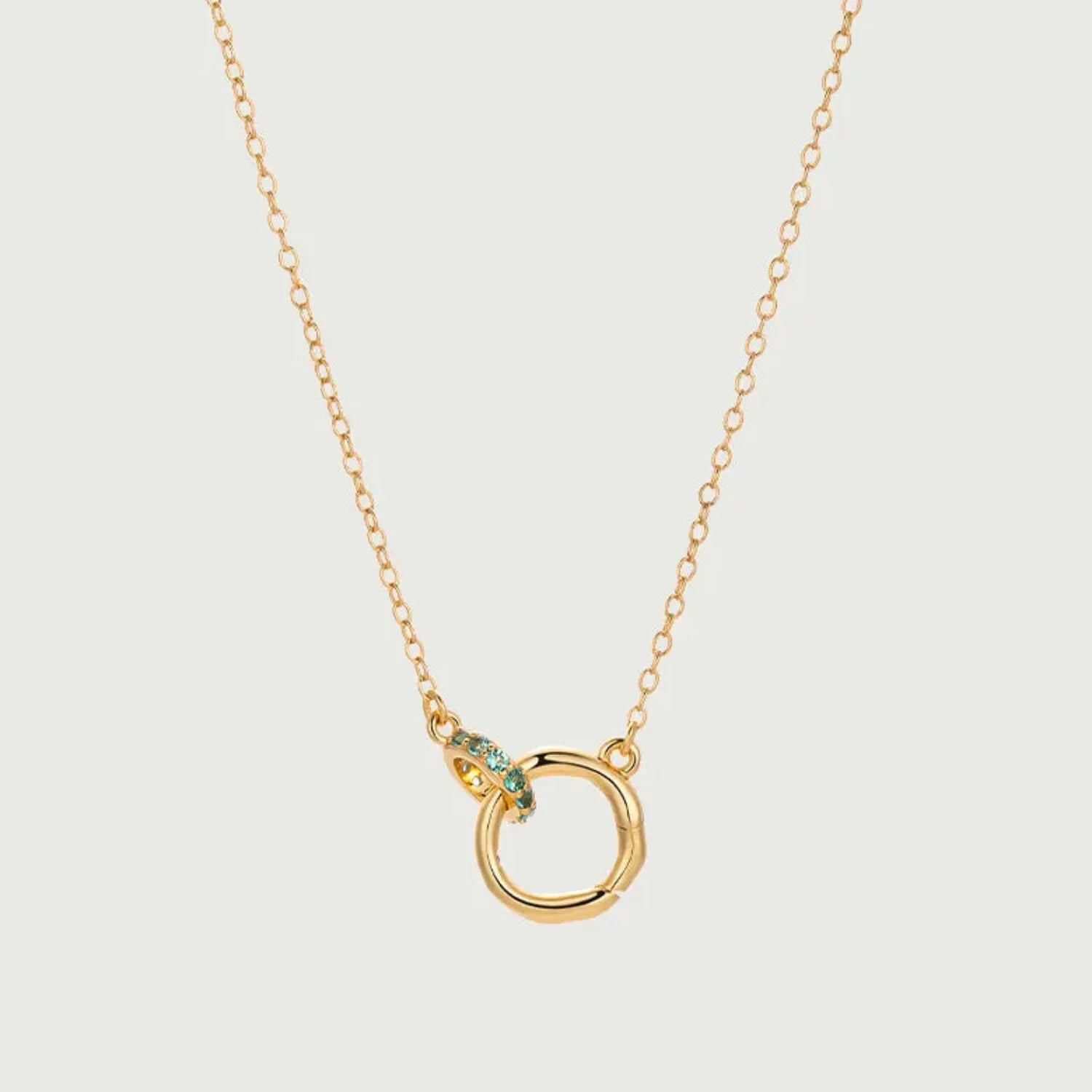 Twelve Colorful Birthday Stone Niche Necklace for Women Luxury Link Chain Cross Border From Europe America for Clavicle