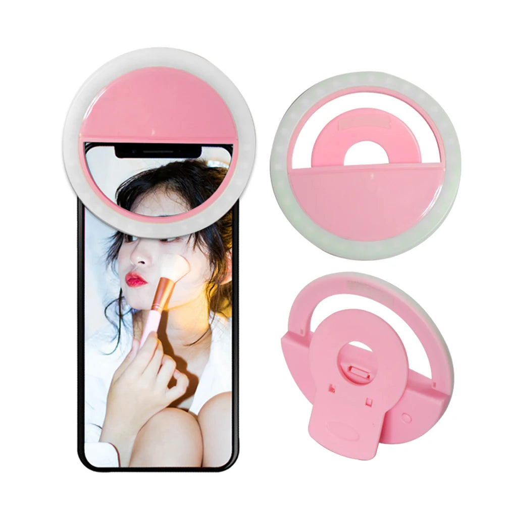 Neonglo Eco-Friendly Romance Theme LED Halo Ring Light for Mobile Phone Selfie Stick-Gift for Parties Weddings & Event