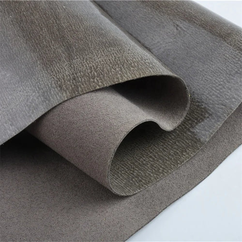 0.4Mm-1.4Mm Microfiber Nonwoven Suede Leather Fabric Synthetic Leather Material for Shoes & Sofas PU Packaged