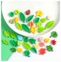 DIY Miniature Items for Crafts Cartoon Mini 3d Resin Accessories Phone Decor Small Realistic Mint Leaf Flatback Cabochon Charms