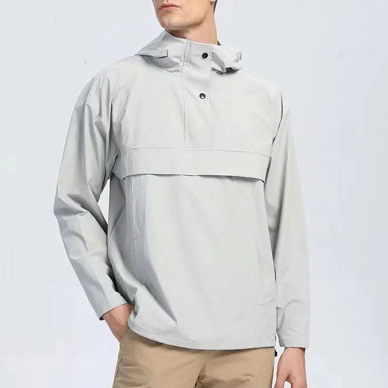 Custom Logo Light Weight Windbreaker Hoodie Men's Outdoor Casual Jogging Sports Jacket Fitness Running Jacket