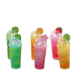 Kawaii 16*42mm 100pcs/bag Fruit Drink Style Mini Artificial Bottle Beads for Pendant Making DIY Beads