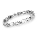 Fashion Man Magnetic Energy Bracelet Jewelry Silver Stainless Steel Heart Bracelet for Man Woman