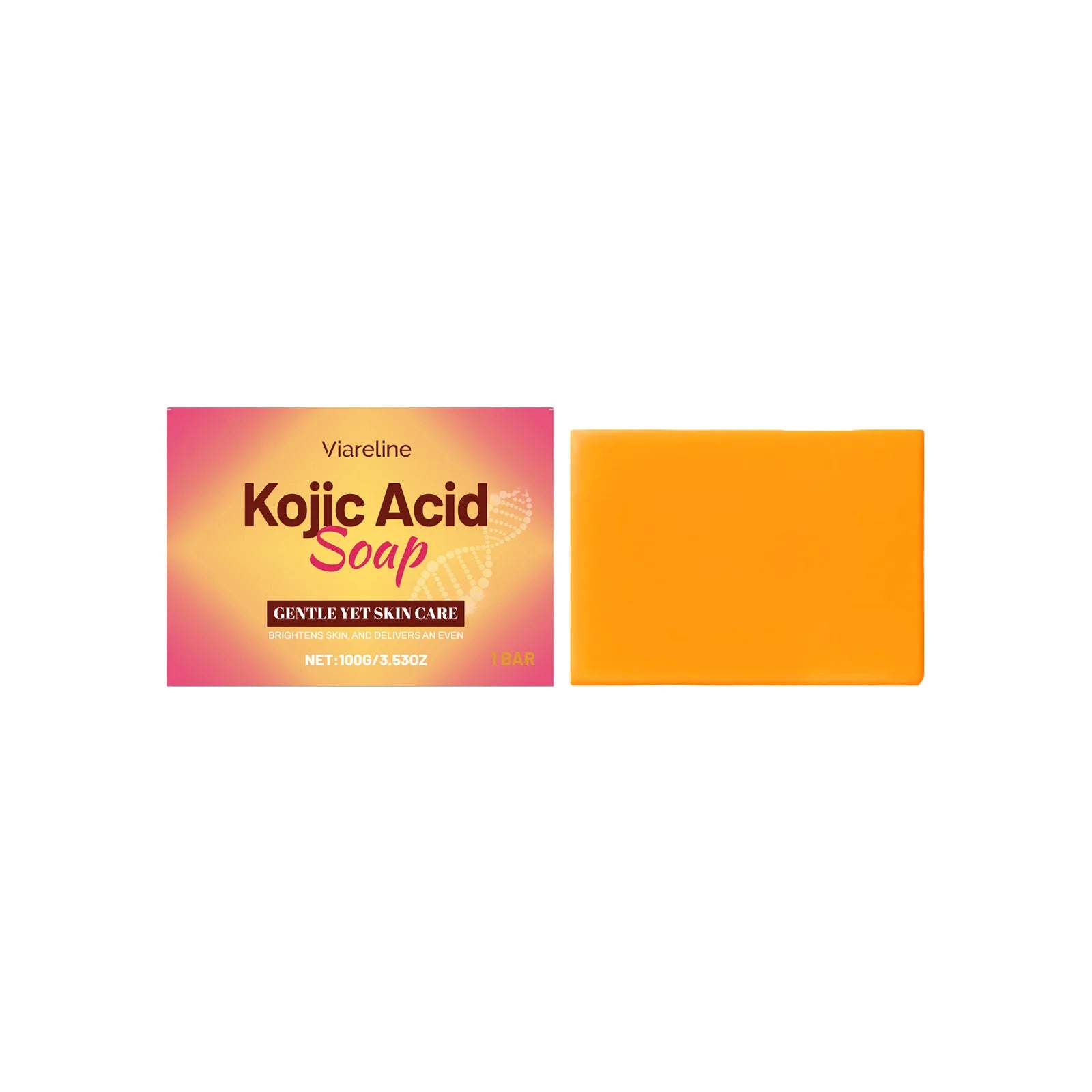VIARELINE Skin Care Deep Cleansing Whitening Brightening Lemon Turmeric Kojic Acid Soap 100g