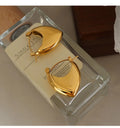 Basic Statement Earrings Waterproof Non Tarnish Stainless Steel Chunky Hoop Earrings