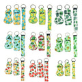 Fruit Keychain Set Protective Cases Wristlet Lanyard for Girls Women
