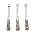 Charms Baseball Bat Stick Baton Pestle 37x6mm Tibetan Silver Color Pendants Antique Jewelry Making DIY Handmade Craft