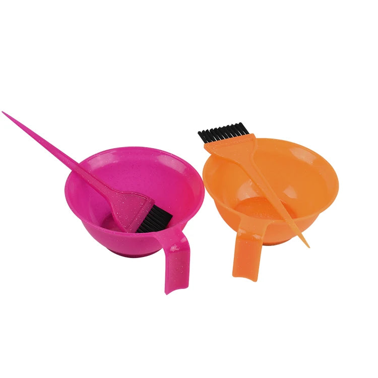 Eco Friendly Dying Coloring Applicator Hairdressing Styling Accessories Mixing Hair Dye Brushes and Bowl Set