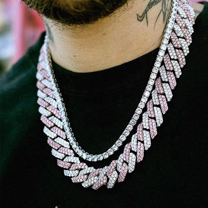 Stylish and Unique 14MM VVS Diamond Cuban Chain Necklace at Wholesale Factory Price