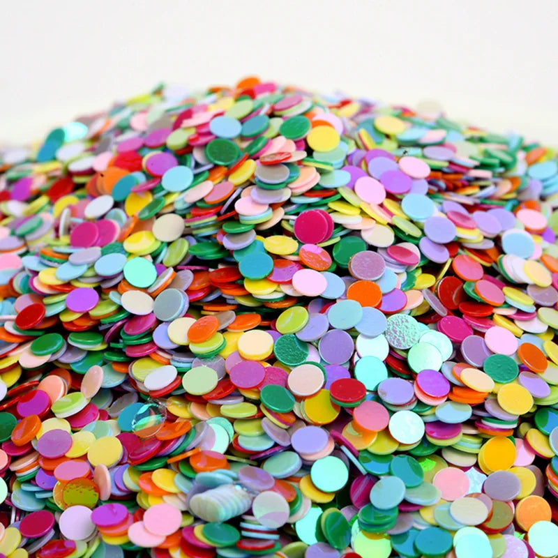 1mm 2mm 3mm 4mm Round Flat Sequins PVC Diy Handmade Material Nail Art Beads Paillette Patch Wholesale Bulk Small Loose Sequins