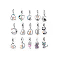 Fit Original Brand Bracelet Necklace 925 Silver My Best Friends Cat Bead Charm for Women Wife Girl  Daughter Mum Jewelry Making
