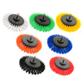 Multi-color 3.5Inch Groove Cleaning Brushes Drill Detailing Brush 6.35mm Shank Electric Gap Brush for Car Air Conditioner Clean