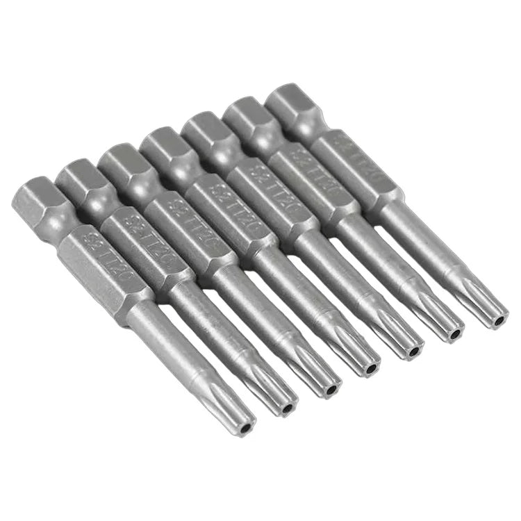 S2 Steel Industrial Torx Screw Driver Bit Set DIY Custom OEM T6 T8 T10 T15 T20 T25-T50 Stock Hex Plum Blossom Bits Tamper Proof