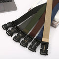 LQbelt Men's Canvas Belt Iron Buckle Belts No Ratchet Belt for Men Polyester Outdoor Wholesale Factory