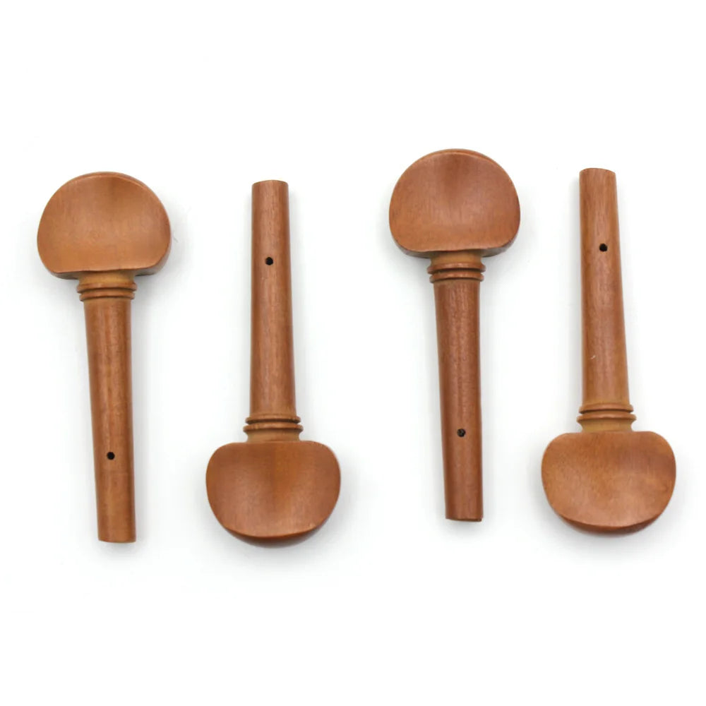 4pcs 4/4 Size Violin Fiddle Tuning Peg Set Jujube Wood Wooden Replacement for 4/4 Size Violin Musical Instruments Accessory