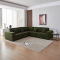 American Factory Foshan Modern Fabric L-Shaped Sectional Sofa Set Vacuum Compressed for Living Room Hotels Free Shipping Sponge