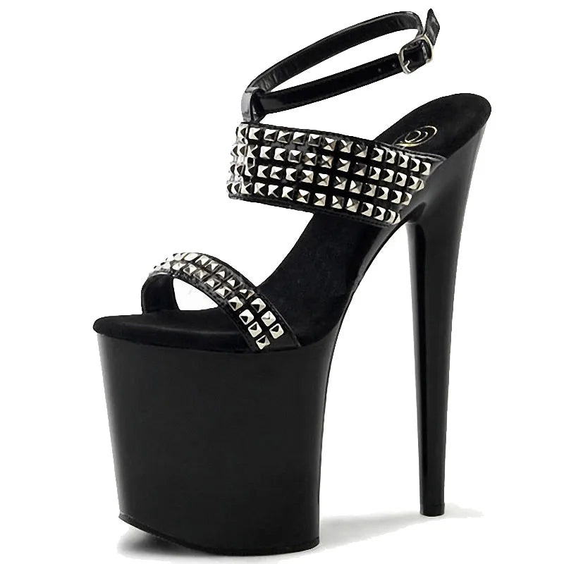 New Punk 8-inch Ultra-high Heel Platform Model Stage Show Fashion High-heeled Sandals Women's Summer Sandals