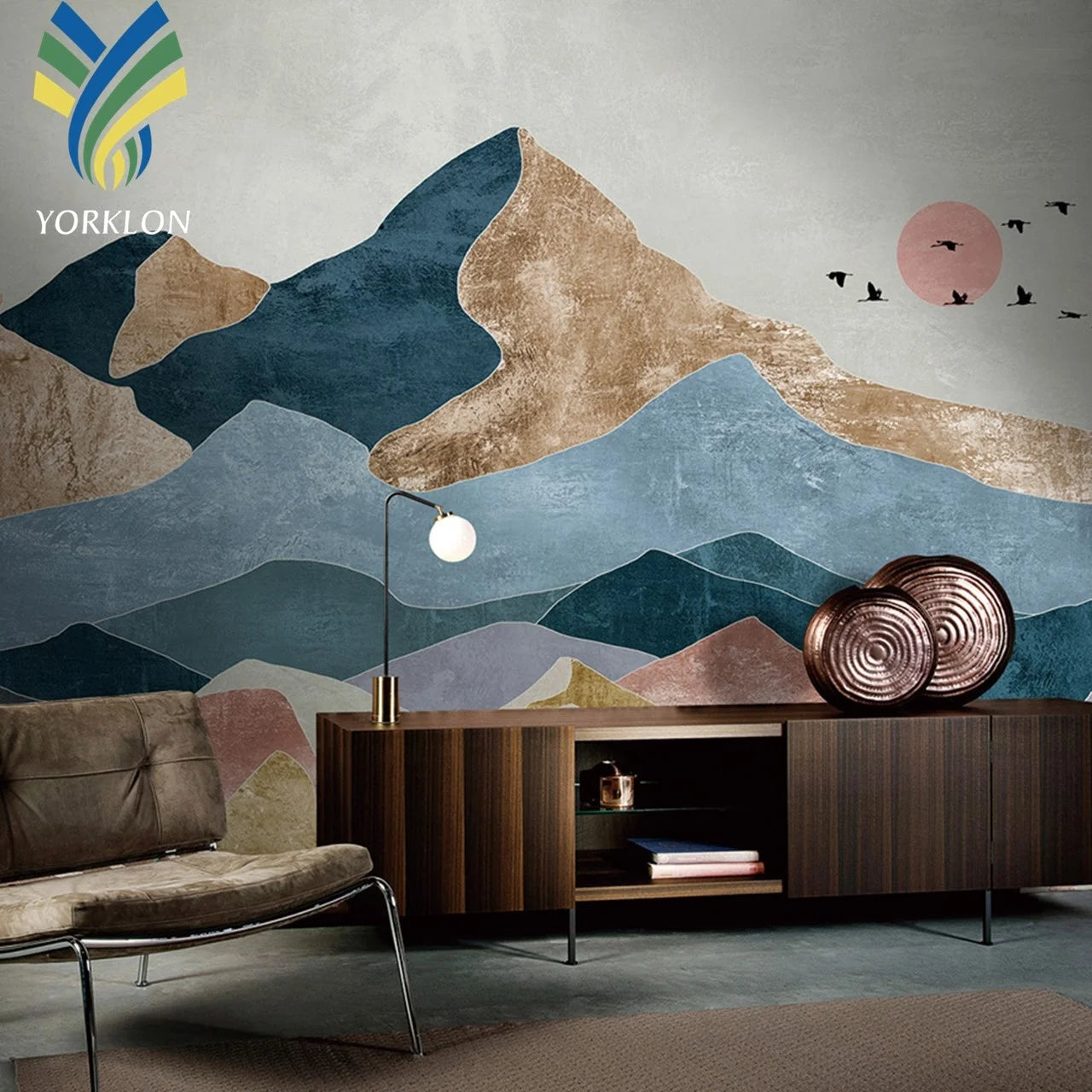 Beautiful Sunset 3D Landscape Wallpaper Mural Modern Design Natural Beach Wall Paper Murals Waterproof and Moisture-Proof