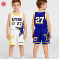 Stylish Children's Basketball Training Jersey Breathable & Game Ball Included Trendy Basketball Uniform