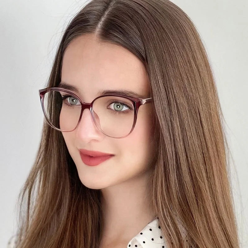 Sunray TR90 Anti-Blue Light Eyewear Bluelight Blocking Filter Computer Gaming Glasses with Animal Pattern Big Frame Eyeglasses