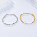 Starsgem Available Designs 2mm D VVS1 Round Brilliant Cut Moissanite 925 Sterling Silver Tennis Chain Bracelet