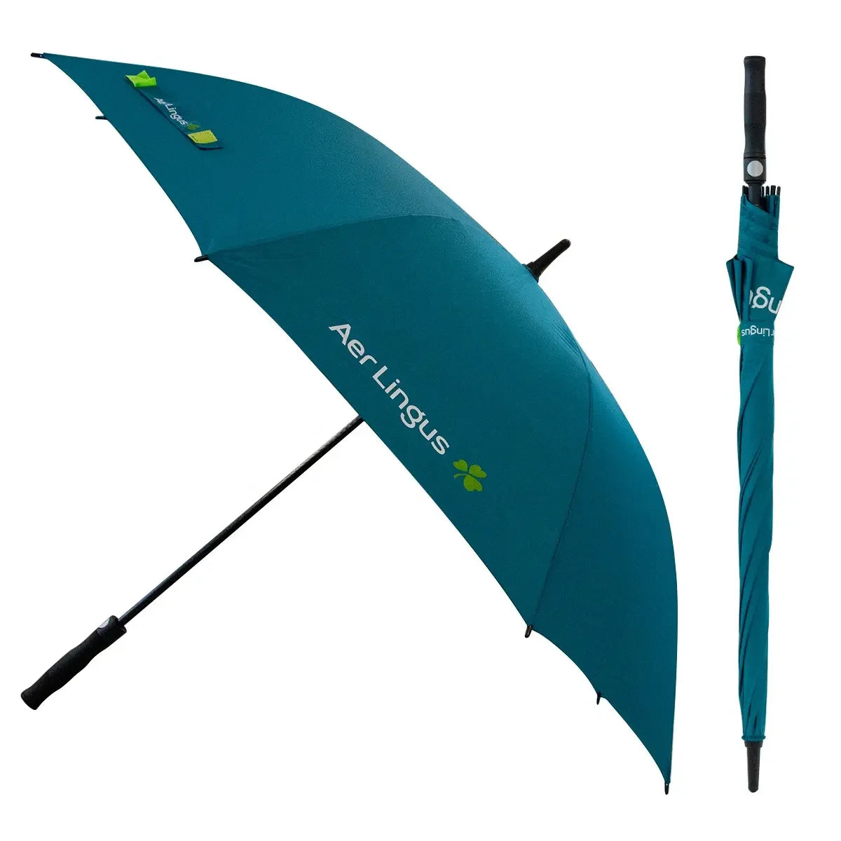 Shenzhen Wholesale 30 Inch Large Windproof logo Prints Big Luxury Promotional Branded Custom Golf Umbrella Windproof