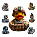 Funny Military Soldier Resin Duck Home Statue  Uniform Armed Forces Duck Garden Decoration Housewarming  Handmade Artware Gift