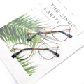 Fashion Cat Eye Shape Front Optical Frame Glasses for Women Style Stainless Steel Material