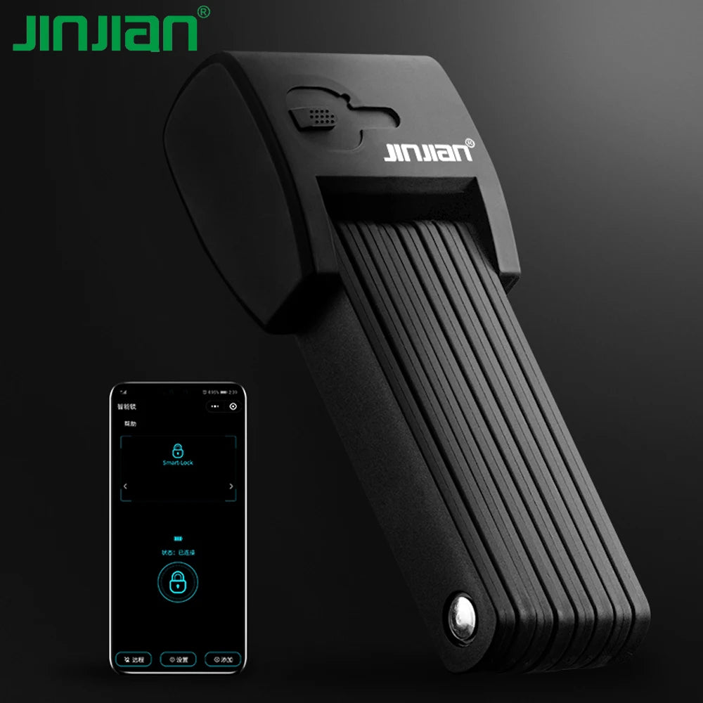 JinJian Portable Safety Anti-theft Anti-cutting Waterproof High Quality Carbon Steel Smart Foldable Bike/Motorcycle Lock