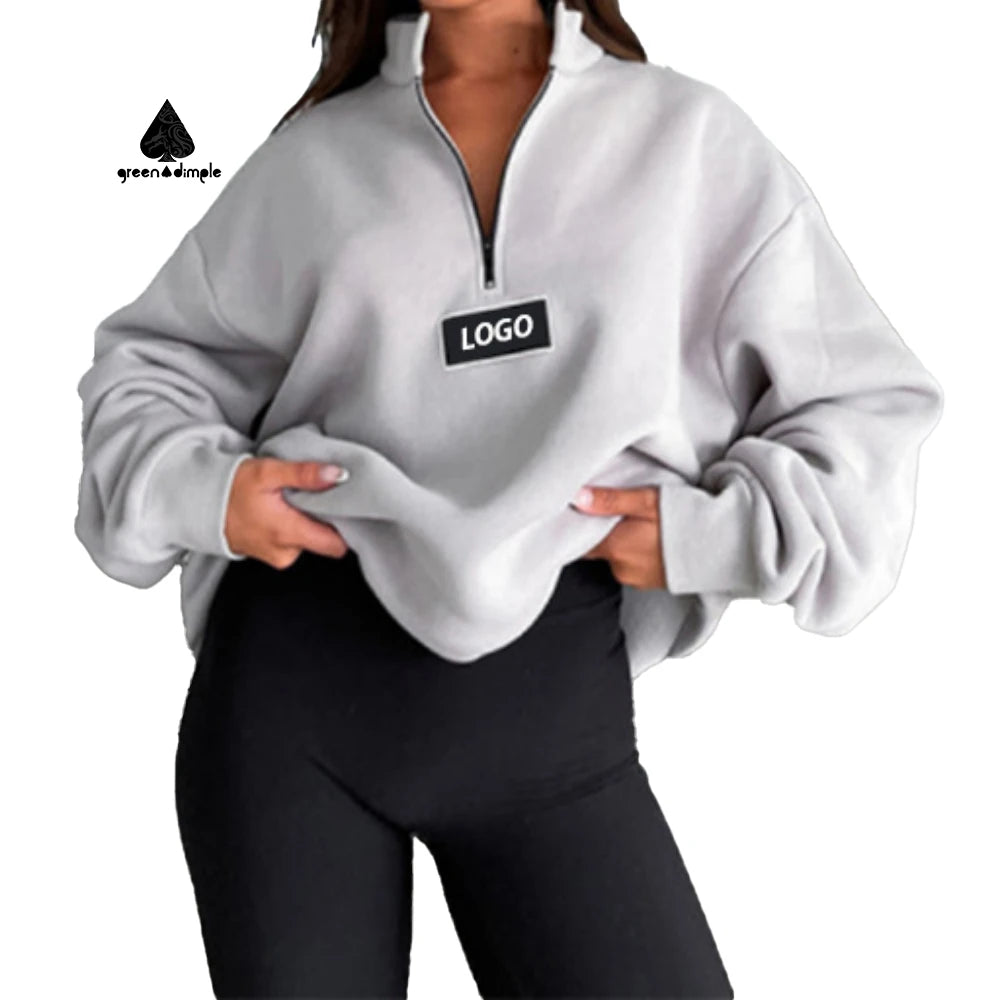 Green Dimple Custom Streetwear 3d Puff Printing Sweatshirt Heavyweight 400 Gsm Oversized Short Women Hoodie Manufacturer