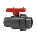 Pntek Ball Valves for Water 1/2 Shut off 3 Way Ball Valve PVC Ball Valve Open or Closed UPVC O-ring 1-1/2