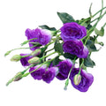 Wholesale 3 Heads Silk Eustoma Grandiflorum Artificial Lisianthus Flower for Home Decoration