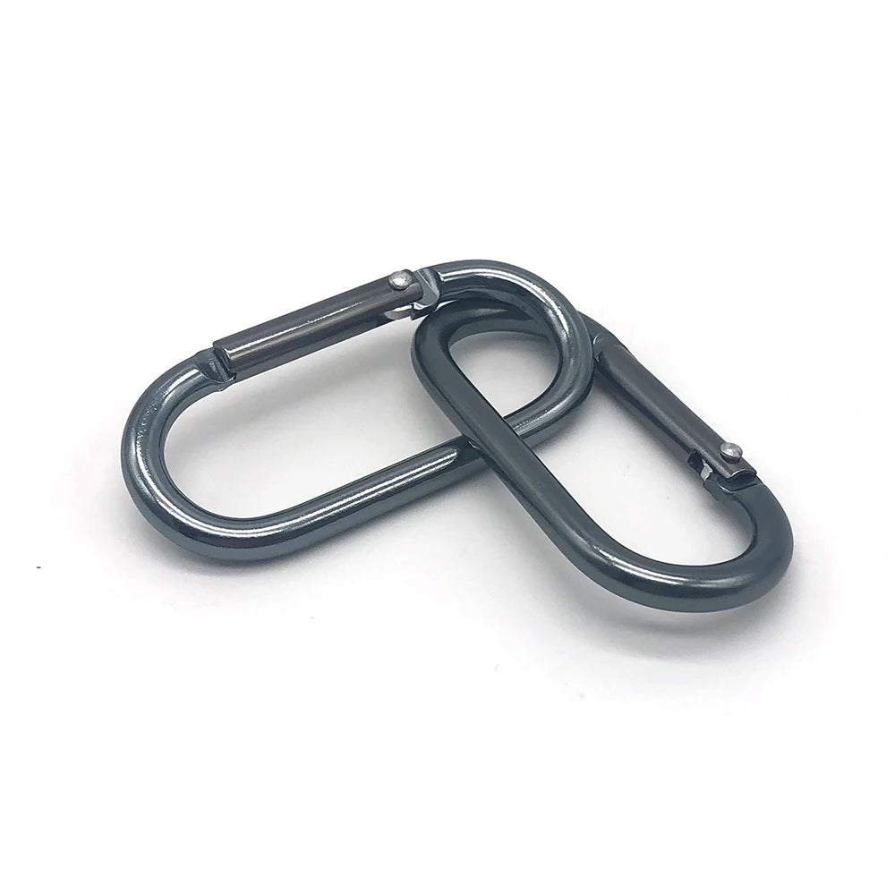 Wholesale Metal Oval Carabiner Clasp 25KN 22kn 2kn Alloy Steel Aluminum Carabiner 8*80 Camping Carabiner