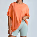 New Arrival Woman's Sports Yoga T-shirt Solid Color Plus Size Breathable Quick-dry Woman's Casual Sportswear