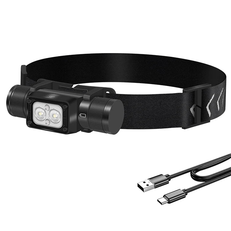 BORUiT HP340 1000lm Brightness Headlamp Rechargeable Battery Headlamps for Hunting