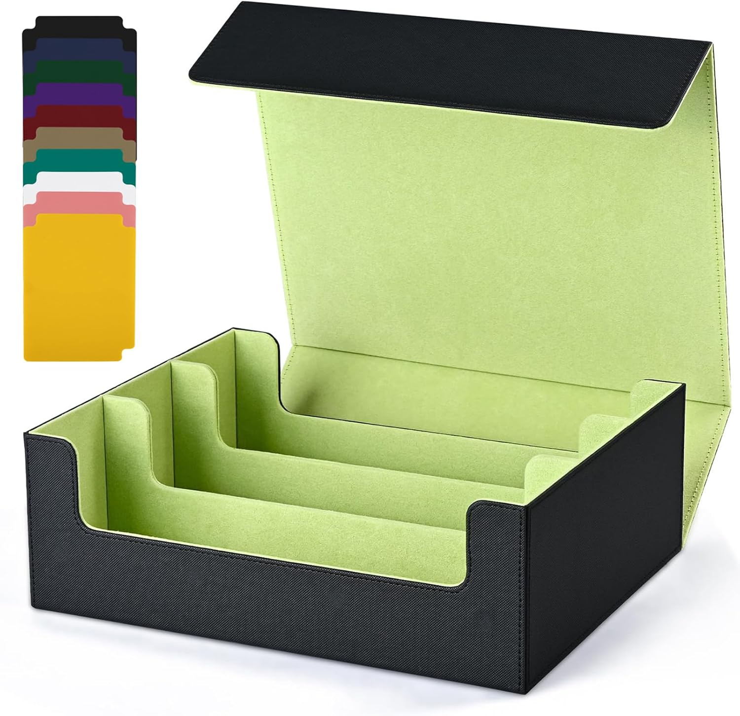 MIO Large Gift Board Game 1800+ Playing Card Deck Box Leather Tcg Poke-mon Card Storage Deck Box