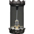 10.5x10.5x18.3cm Hot Home Teahouse Pottery Ceramic Censer Cover  Furnace Monkey King Smoke Backflow Waterfall Incense Burner