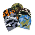 Custom Logo Camouflage Knit Y2K Beanie Hat for Beach