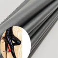 PFAS FREE Eco-Friendly Heavy Faux Leather Fabric Black PU Leather Skirts Jackets Leggings Garment Roll Packing Accessory