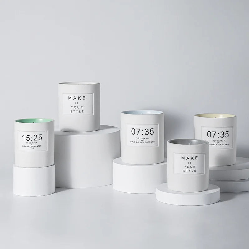 Hot Selling Minimalist Style Aromatherapy Candle Ceramic Fragrance Scented Candle Manufacturer