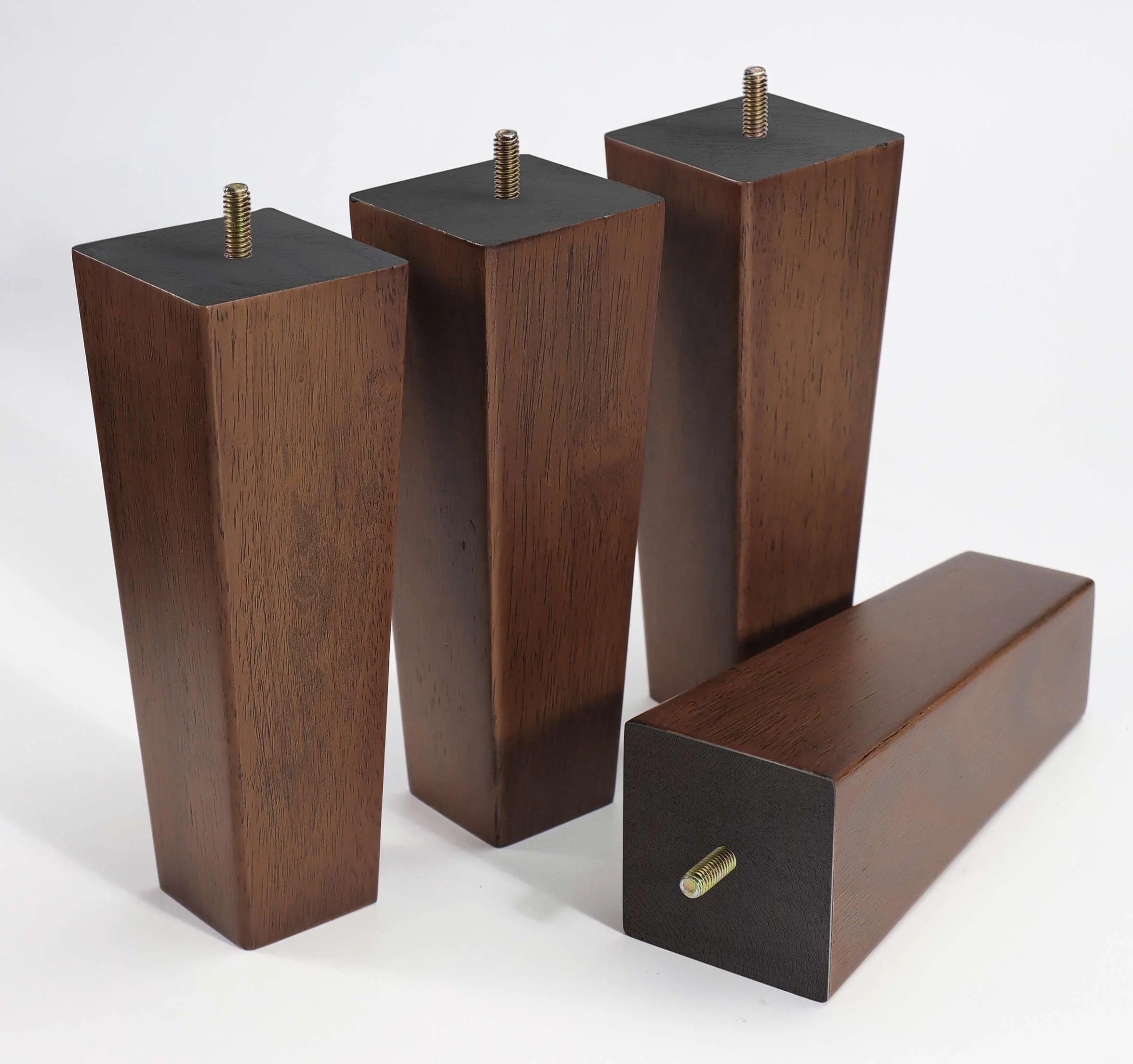 High Hardness Solid Wood Furniture Legs Square Sofa Wooden Legs for Couch or Cabinet Square Table Wooden Chair Legs