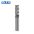 60 Tungsten Steel Round Nose 4-flute Arc End Mill OEM Customizable 0.02mm Accuracy PLAX Coated