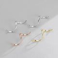 Wholesale 925 Sterling Silver Twisted S Pendant With Connector Gold Plated S Charm for Diy Bracelet Necklace Jewelry Making